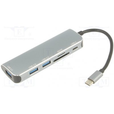 VCOM CU4386 Adaptér; OTG,USB 3.0; niklovaný; 0,15m – Zbozi.Blesk.cz