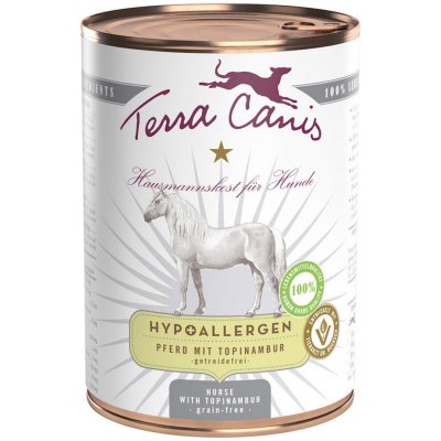 Terra Canis Hypoalergenní koňské maso s topinambury bez přídavku obilovin 6 x 400 g – Zboží Mobilmania