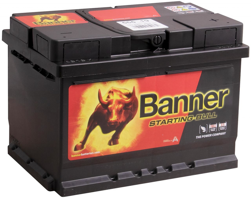 Banner 55519 Starting Bull 12V 55Ah 450A Autobatterie