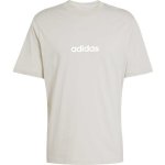 adidas Essentials LINEAR SINGLE JERSEY Pánské triko béžová – Zboží Dáma