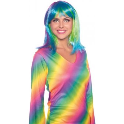 FOLAT Paruka duha duhová rainbow dlouhá – Hledejceny.cz