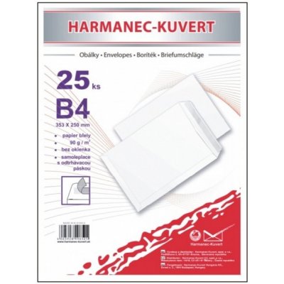 Harmanec-Kuvert Poštovní tašky B4 samolepicí - 25 ks – Zboží Dáma