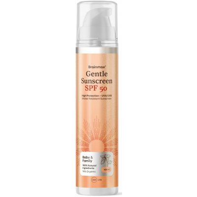BrainMax Gentle Sunscreen Lotion, BABY & FAMILY, SPF 50, 100 ml – Sleviste.cz