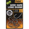 Rybářské háčky Fox Wide Gape Long Shank vel.4 10ks