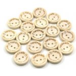 Knoflík HANDMADE Ø 20 mm - sv. přírodní – Sleviste.cz