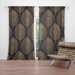 Sablio Závěs Zlaté listy: 2ks 140x250cm – Hledejceny.cz