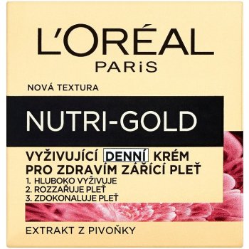 L'Oréal Nutri-Gold vyživující denní krém pro zdravím zářící pleť  (Nourishing Daily Cream) 50 ml od 349 Kč - Heureka.cz