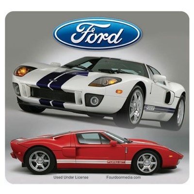 ROADMICE Mouse Pad - Ford GT (Red/White)