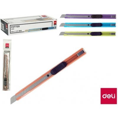 Nůž 135mm odlamovací kovový DELI E2066 mix barev – Hledejceny.cz
