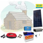 SVP solar 12V DC / 230V AC Fotovoltaický ostrovní systém 115Wp 80Ah