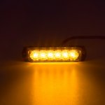 SLIM výstražné LED světlo vnější, oranžové, 12-24V, ECE R65 | Zboží Auto