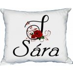 Moon River SÁRA polštář s dámským jménem 30x40 – Zboží Dáma