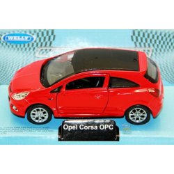 Specifikace Welly Opel Corsa OPC červená 1:34 - Heureka.cz