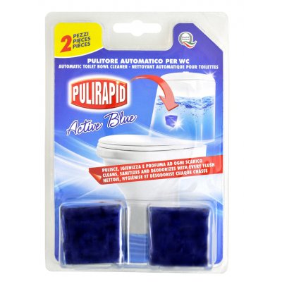 Pulirapid Active Blue tableta do WC splachovačů 2 ks