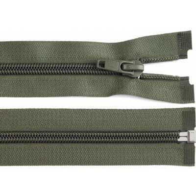 Spirálový zip, dělitelný - 65cm - khaki - WICO - BALENÍ 10 ks – Hledejceny.cz
