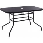 SPRINGOS TOSCANA Zahradní stůl 140x80 cm GF0081 černý – Hledejceny.cz