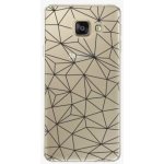 Pouzdro iSaprio Abstract Triangles 03 Samsung Galaxy A3 2016 černé – Hledejceny.cz