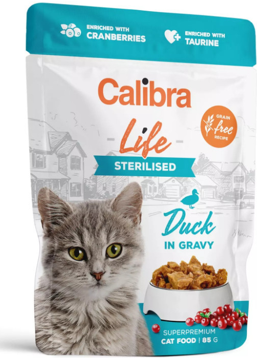 Calibra Life Sterilised DUCK GF in gravy 24 x 85 g