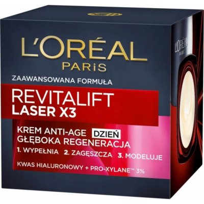 L'Oreal Paris Revitalift Laser X3 trojitý denný krém proti starnutiu 50 ml – Zboží Mobilmania