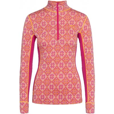 Kari Traa dámská funkční mikina Rose Half Zip Baselayer Top růžová – Sleviste.cz