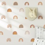 Funlife Samolepky do dětského pokoje duhy terra cotta 5 x 6 cm – Hledejceny.cz