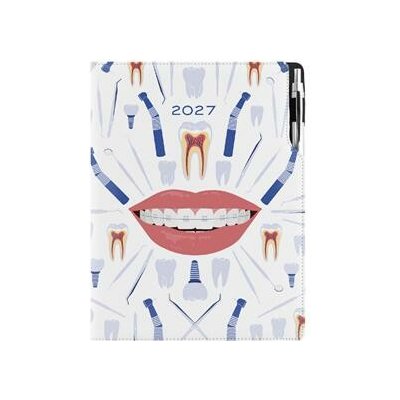 Design A4 denní 2027 bílá – Zboží Živě