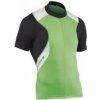 Cyklistický dres Northwave SONIC dlouhý skrytý zip green-fluo