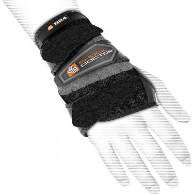 Shock Doctor 822 Wrist Sleeve-Wrap Support ortéza na zápěstí – Hledejceny.cz