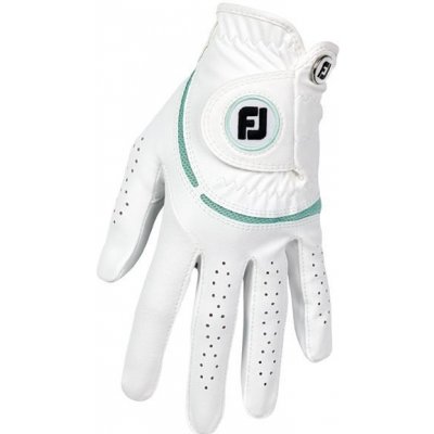 FootJoy WeatherSof Womens Golf Glove bílo/tyrkysová levá M – Zboží Mobilmania