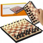 Šachy vrhcáby magnetické 2v1 cestovní mini desková hra magnet krabička – Hledejceny.cz