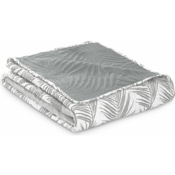 AmeliaHome přehoz na postel oboustranný prošívaný Bonaire šedý 240 x 260 cm
