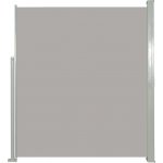 Greatstore Zatahovací boční markýza / zástěna 160 x 500 cm šedá – Zboží Mobilmania