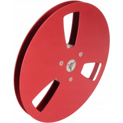 NAB ADAPTÉR PRO CÍVKOVÝ MAGNETOFON 1/4" 7" 3 OTVORY - ČERVENÝ – Hledejceny.cz