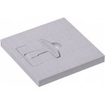 Dakota poklop s madlem 200 x 200 mm šedá – Sleviste.cz