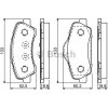 Přední brzdové destičky Bosch pro Citroen C-Elysee a C4-Cactus (1608691380, 0986494713)