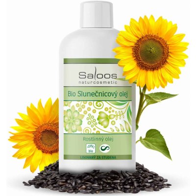 Saloos Bio slunečnicový rostlinný olej lisovaný za studena 1000 ml – Zboží Dáma