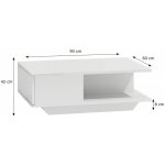 Topeshop DENVER lesklý bílý – Hledejceny.cz