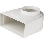 Dalap Redukce 90° z O125 mm čtyřhranné 220 x 90 mm – Hledejceny.cz
