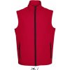 Pánská vesta SOL'S softshellová vesta RACE pepřová červená