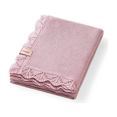 BabyOno Dětská bambusová deka zdobená růžová – Zboží Mobilmania