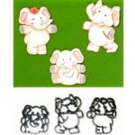 Vykrajovátka Patchwork - SLONÍCI / 3 ks – Hledejceny.cz