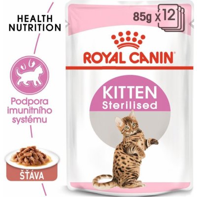 Royal Canin FHN KITTEN STERILISED ve šťávě 12 x 85 g – Zboží Mobilmania