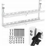 Maclean MC-102 W Dvouúrovňový podstolový organizér na kabely bílý – Zboží Živě