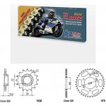 ČZ Řetězová sada Kawasaki Z 750 R 11-13 | Zboží Auto