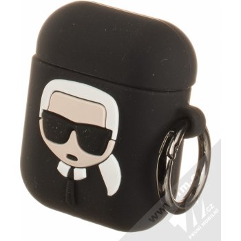 Karl Lagerfeld silikonový kryt pro Apple AirPods KLACCSILKHBK