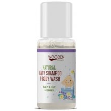 WoodenSpoon Přírodní dětský sprchový gel a šampon 2v1 s bylinkami 10 ml