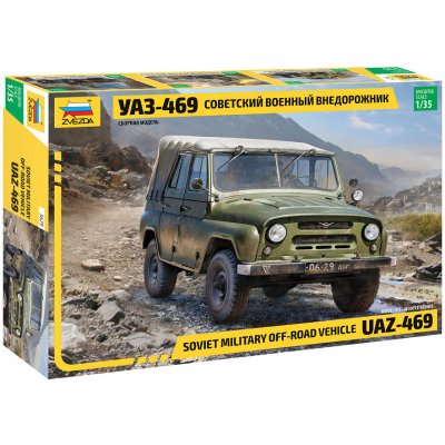 Zvezda Model kit military 3629 UAZ-469 Soviet 4WD off-road vehicle 1:35 – Hledejceny.cz