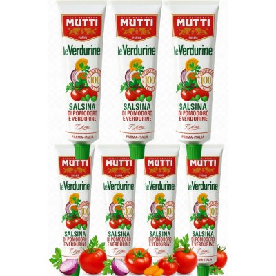 Mutti Rajčatový koncentrát se zeleninou Le Verdurine 130 g – Zboží Dáma