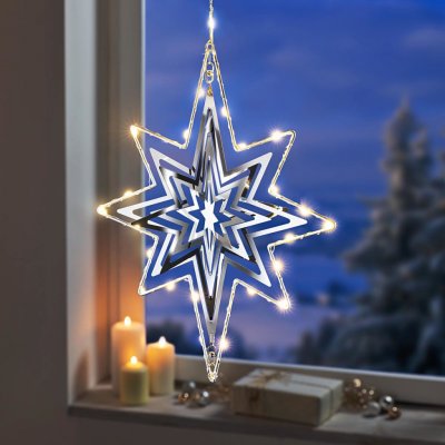 Weltbild LED Závěsná dekorace Hvězda s 3D efektem – Zboží Dáma