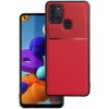 Pouzdro a kryt na mobilní telefon Samsung Pouzdro Forcell NOBLE Case Samsung Galaxy A21s červené